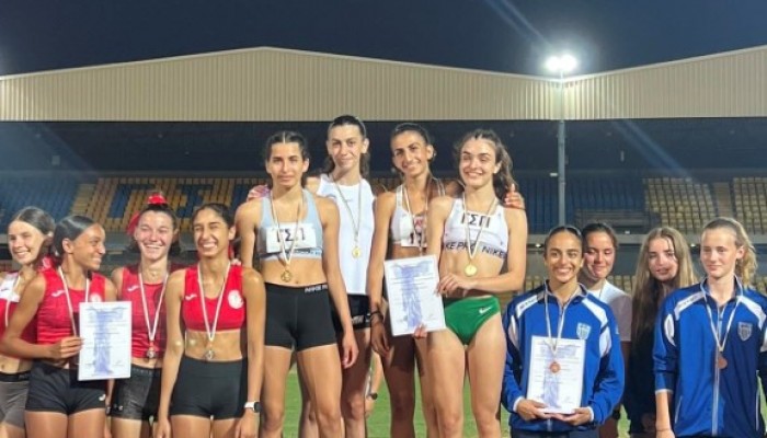 Andrea Georgiou - 1st Place in the 4x400m Relay